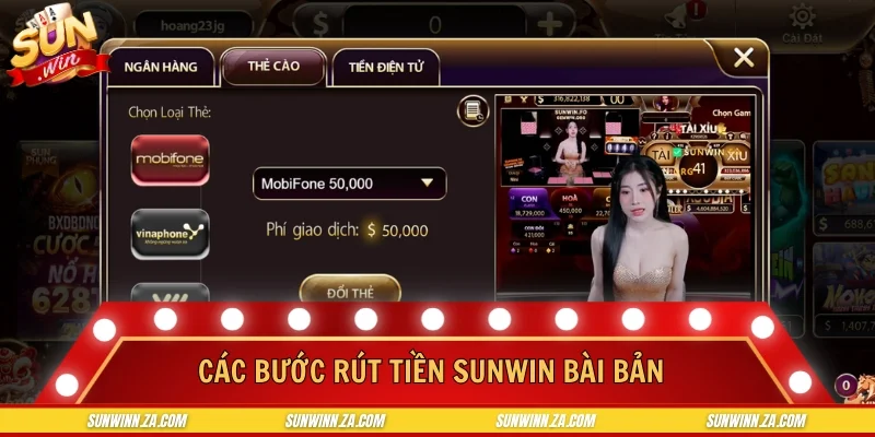 Các bước rút tiền SUNWIN bài bản